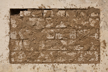 bricked up window