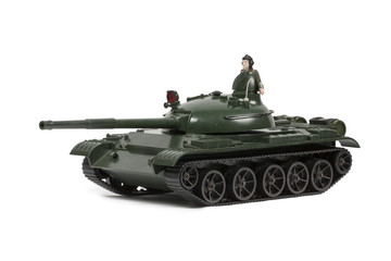 tank on the white background