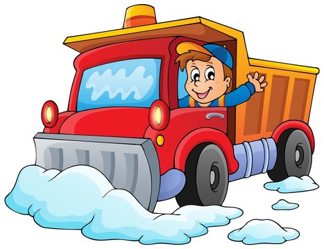 recommend clip art: Snow plough theme image 1