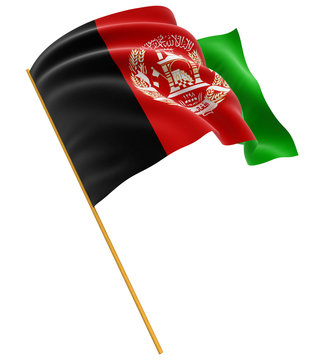 3D Afghani Flag