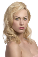 Fototapeta premium sexy blonde girl in close-up portrait