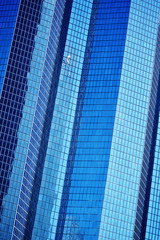 Modern commercial architecture over blue sky