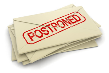 postponed letters  (clipping path included)