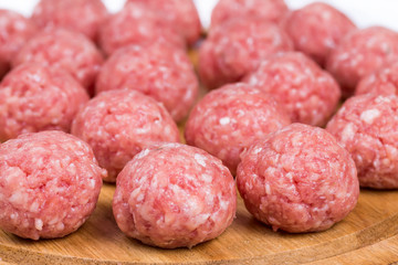 Raw meatballs