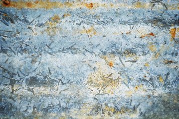 Rusty corrugated metal texture