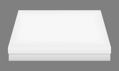 white closed packing box vector illustration