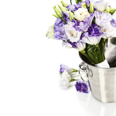 Beautiful eustoma flowers  bouquet