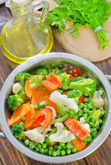 raw vegetables