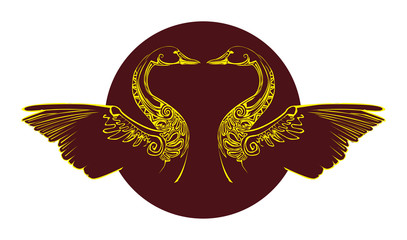 Ornament, swan symbol © Marija Hornshaw