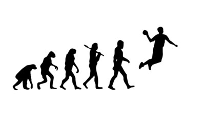 Obraz na płótnie Canvas Evolution Handball