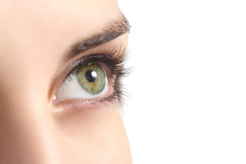 Obraz premium Close up of a green woman eye