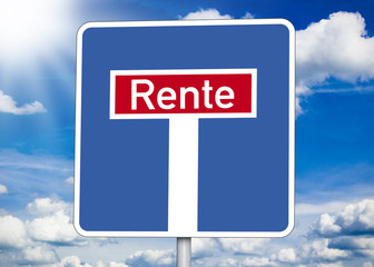 Sackgasse mit Rente