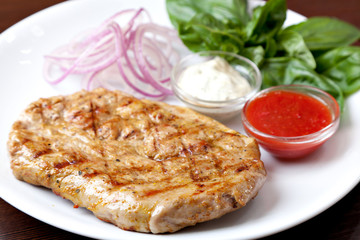Grilled steak