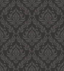 Damask seamless vector pattern