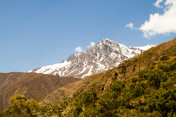 Cajon del Maipo canyon and Embalse El Yeso, Andes, Chile