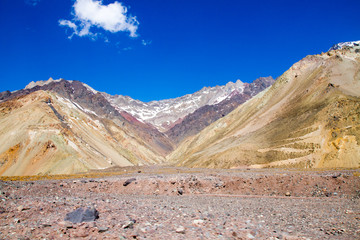 Cajon del Maipo canyon and Embalse El Yeso, Andes, Chile
