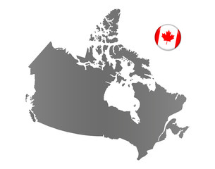 Kanada-Landkarte