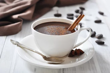 Keuken spatwand met foto Hot Chocolate in cup © tashka2000