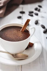 Fotobehang Hot Chocolate in cup © tashka2000