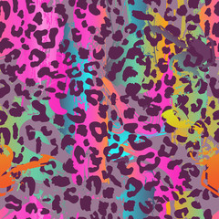colorful animal seamless background