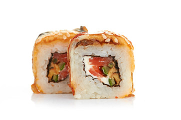 sushi isolated on white