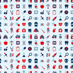 seamless retro Medical pattern