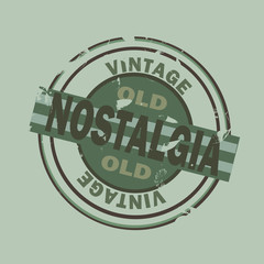 grunge nostalgia vintage stamp