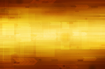 Abstract technology on yellow background.