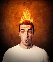 man with flaming hair © SFIO CRACHO