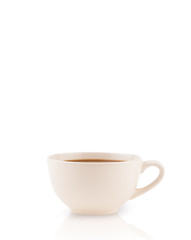 Coffee-cup with white copy space