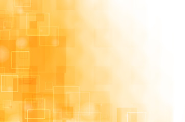 Abstract square on yellow background.