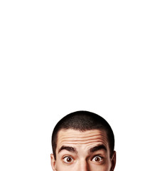 portrait of a pop-eyed man
