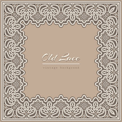 Old lace frame