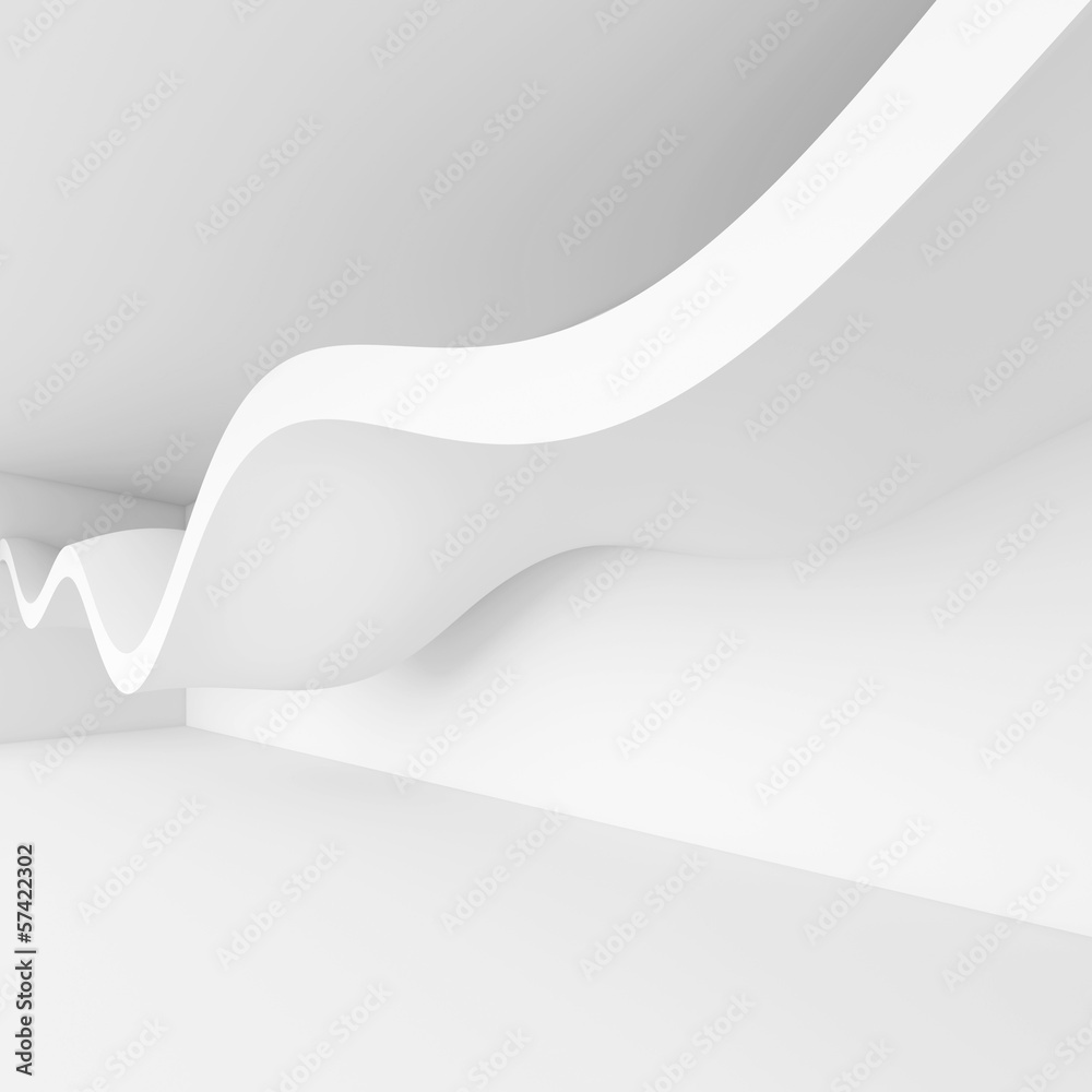 Poster 3d render of abstract architecture background