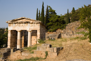 Fototapeta na wymiar Delphi. Starożytny skarb Ateńczycy
