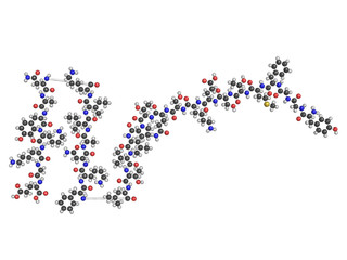 Beta-endorphin pain relief peptide, chemical structure