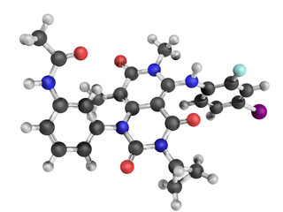 Chemical structure of trametinib