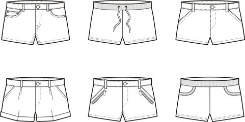 Vector illustration of shorts