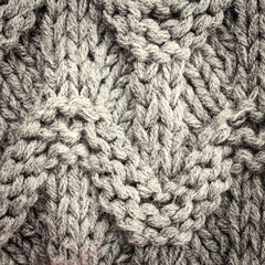Grey  knitting background texture,  Knit woolen Christmas festiv