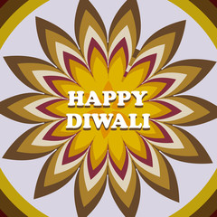 Obraz premium Beautiful card diwali rangoli colorful pattern design vector