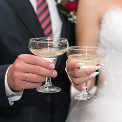 Champagne on wedding