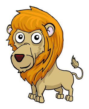 Cute funny Lion