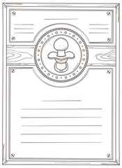 BABY SHOWER PACIFIER CARD INVITATION