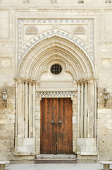 mosque door in cairo old town egypt