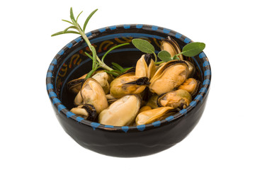 Marinated mussels