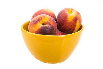 Peaches in the bowl