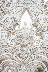 Details of Wat Rong Khun (The White Temple) in Chiang Rai