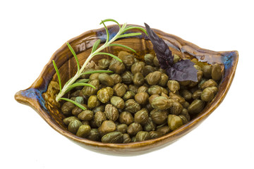 Capers in the bowl