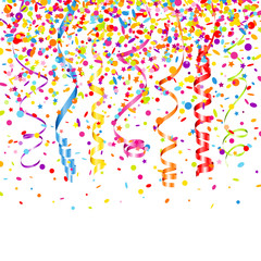 Streamers & Confetti Stars Color