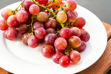 closeup and isolated grape